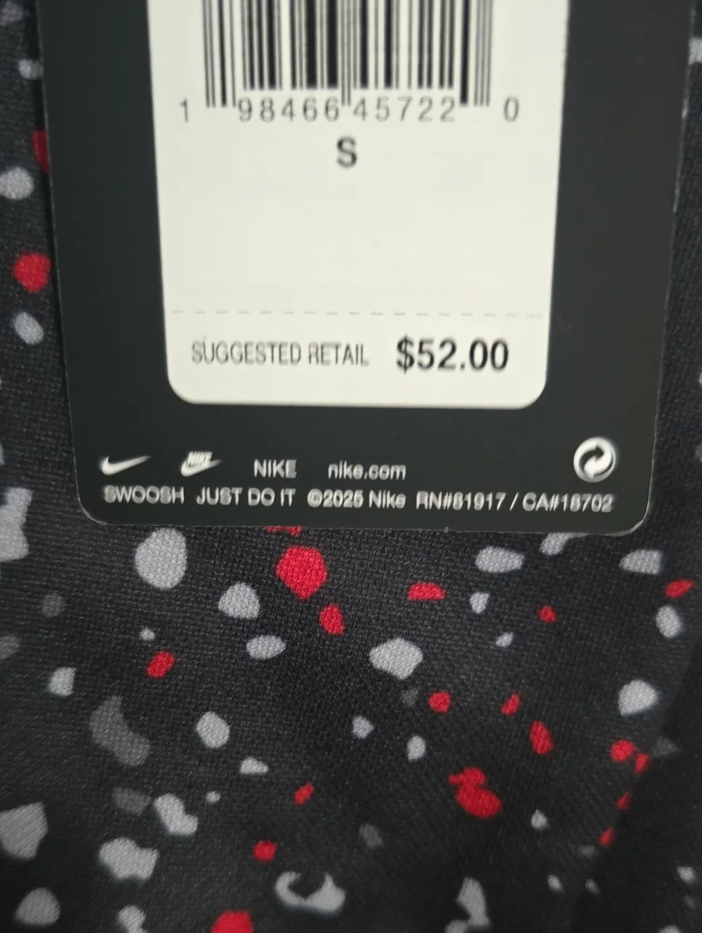 NIKE BRAND SIGNATURE BOY'S BLACK SPECKLED PULLOVER HOODIE SIZE SMALL